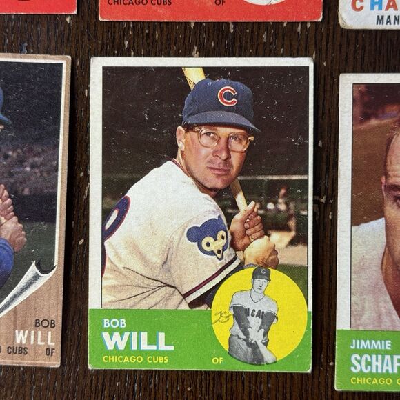 1960s Topps & Fleer Chicago Cubs 12 Card Lot - Picture 12 of 13